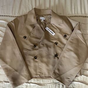 Steve Madden Tan Double-Breasted Jacket